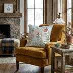 Vintage Alpine Tramway Throw Pillow - Hillcroft Home