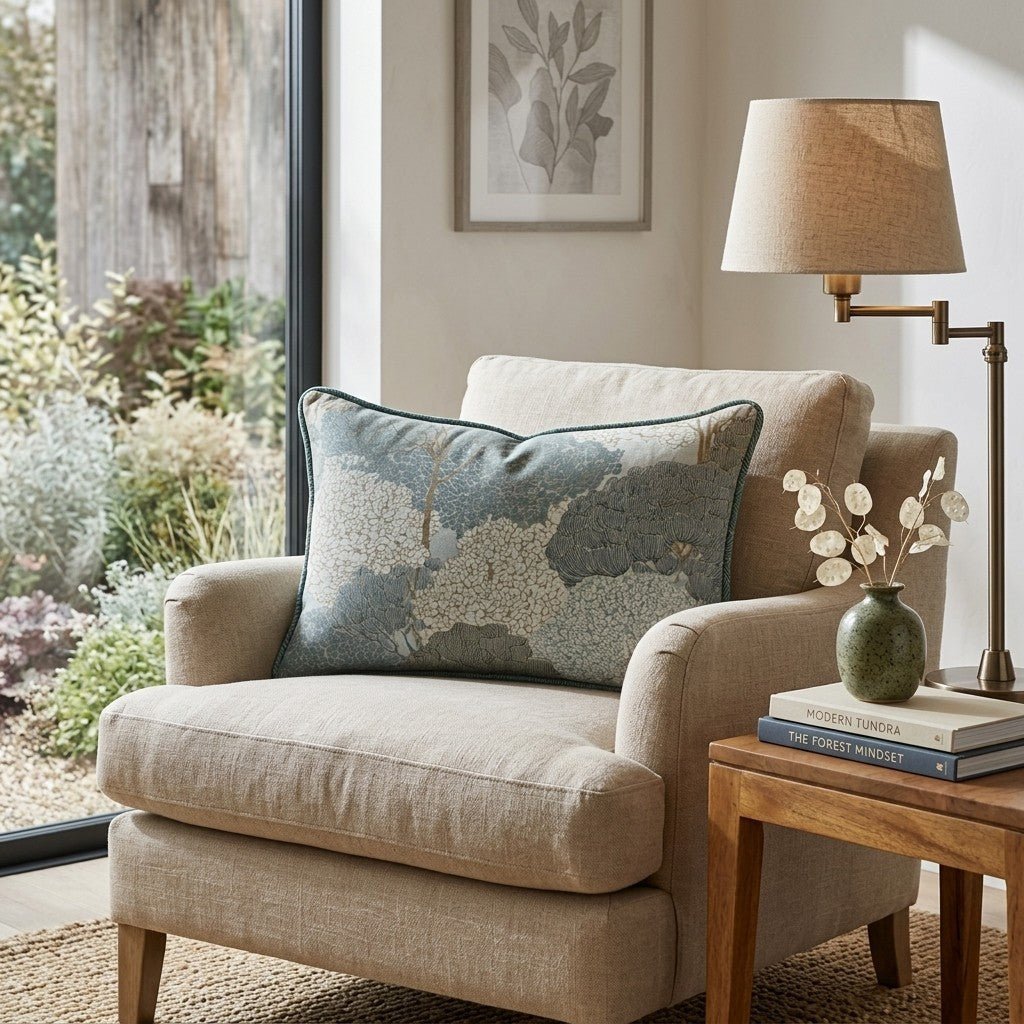Vintage Botanics Throw Pillow - Hillcroft Home