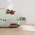 Vintage Cherry & Berry Sprig Throw Pillow - Hillcroft Home