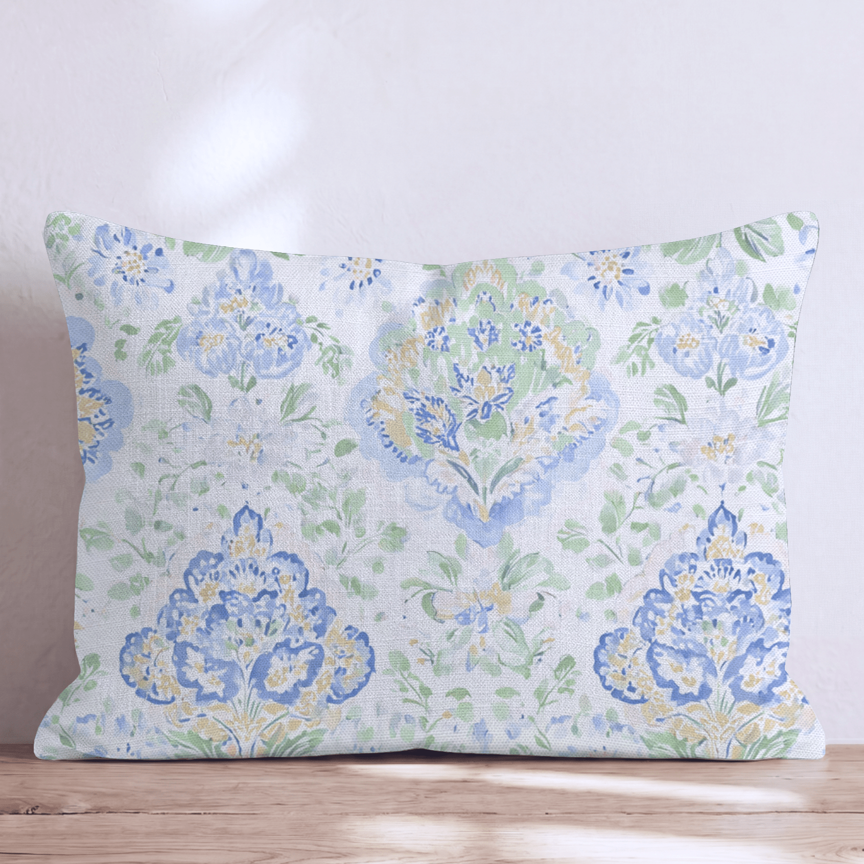 Vintage Damask Throw Pillow - Hillcroft Home