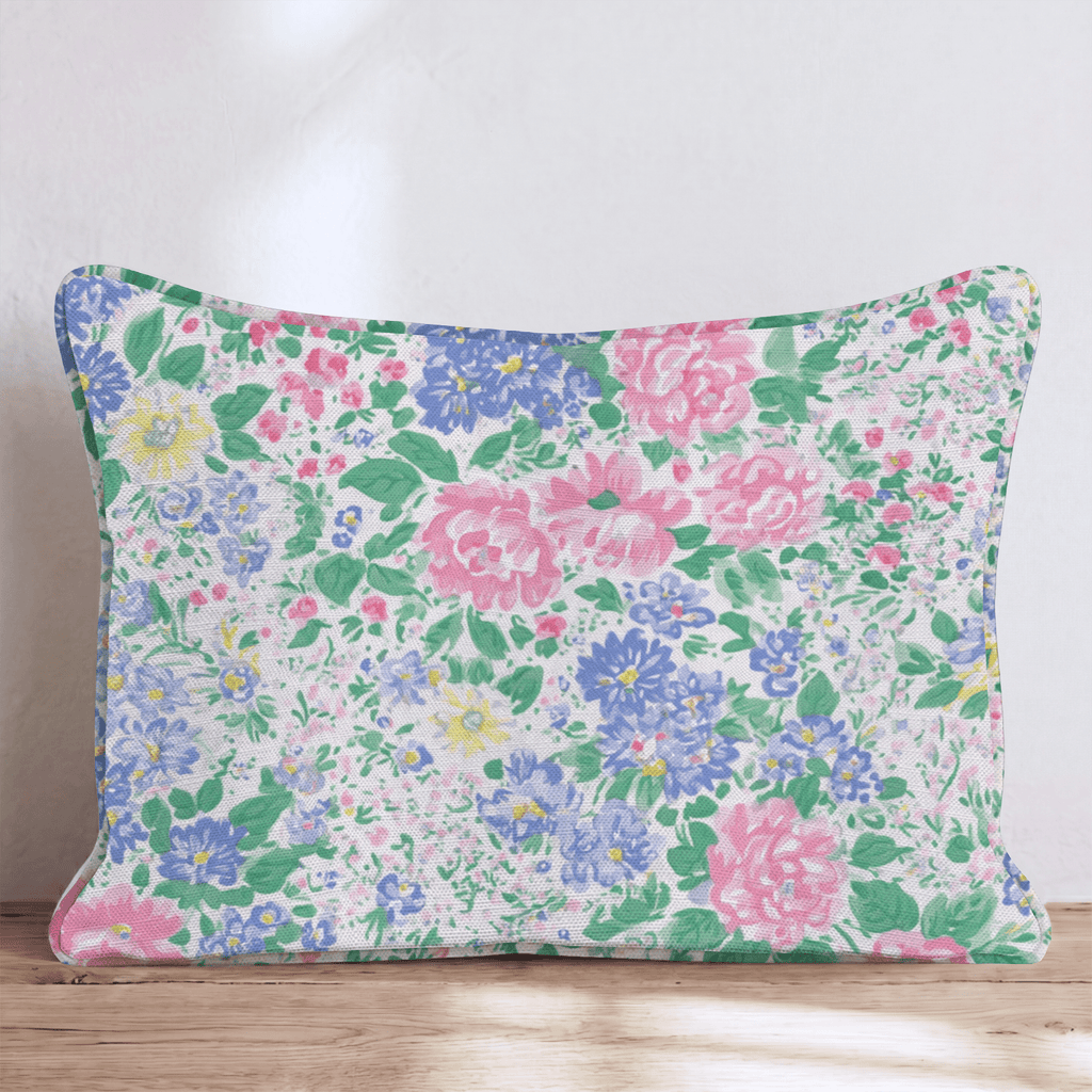 Vintage Florals Throw Pillow - Hillcroft Home
