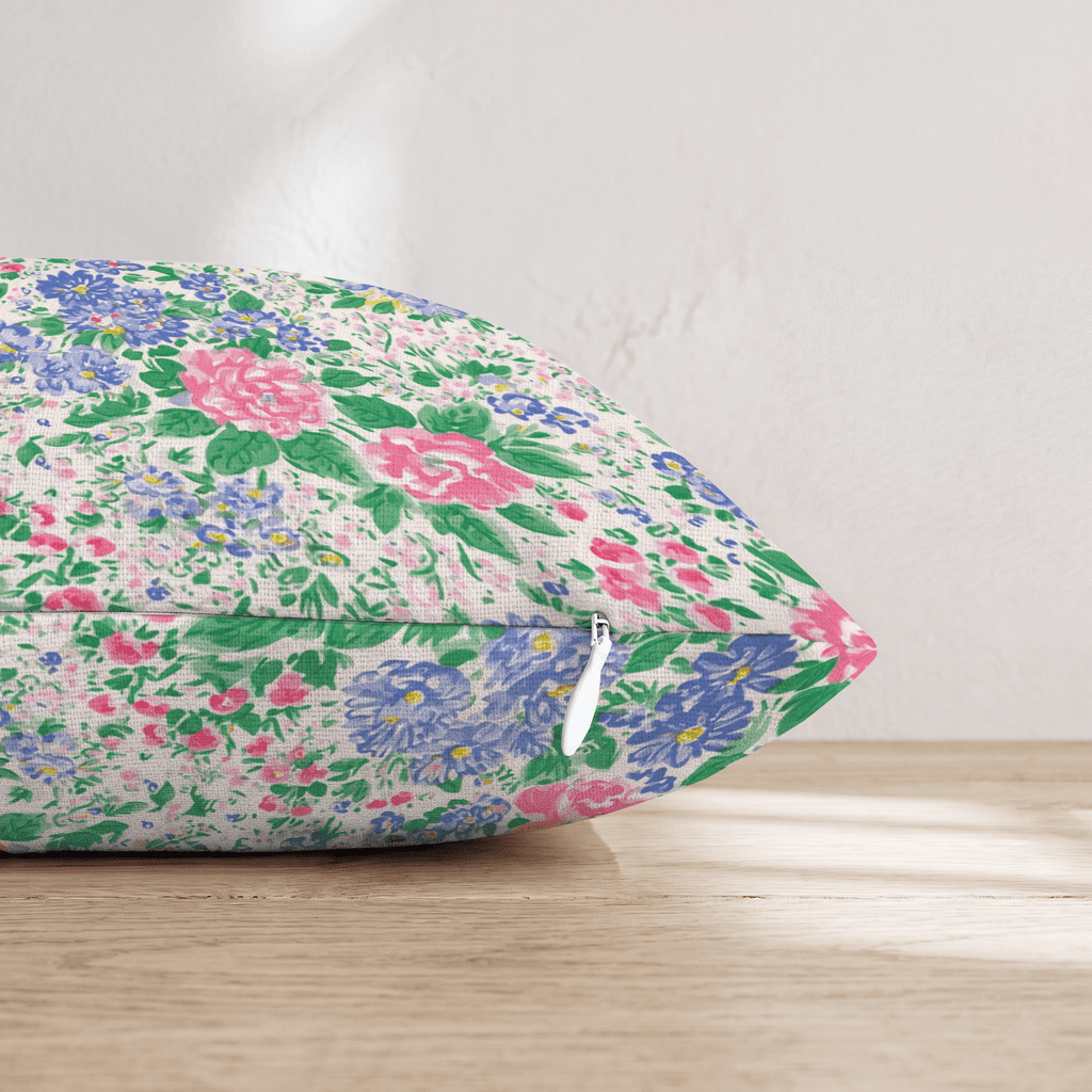Vintage Florals Throw Pillow - Hillcroft Home