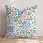 Vintage Florals Throw Pillow - Hillcroft Home