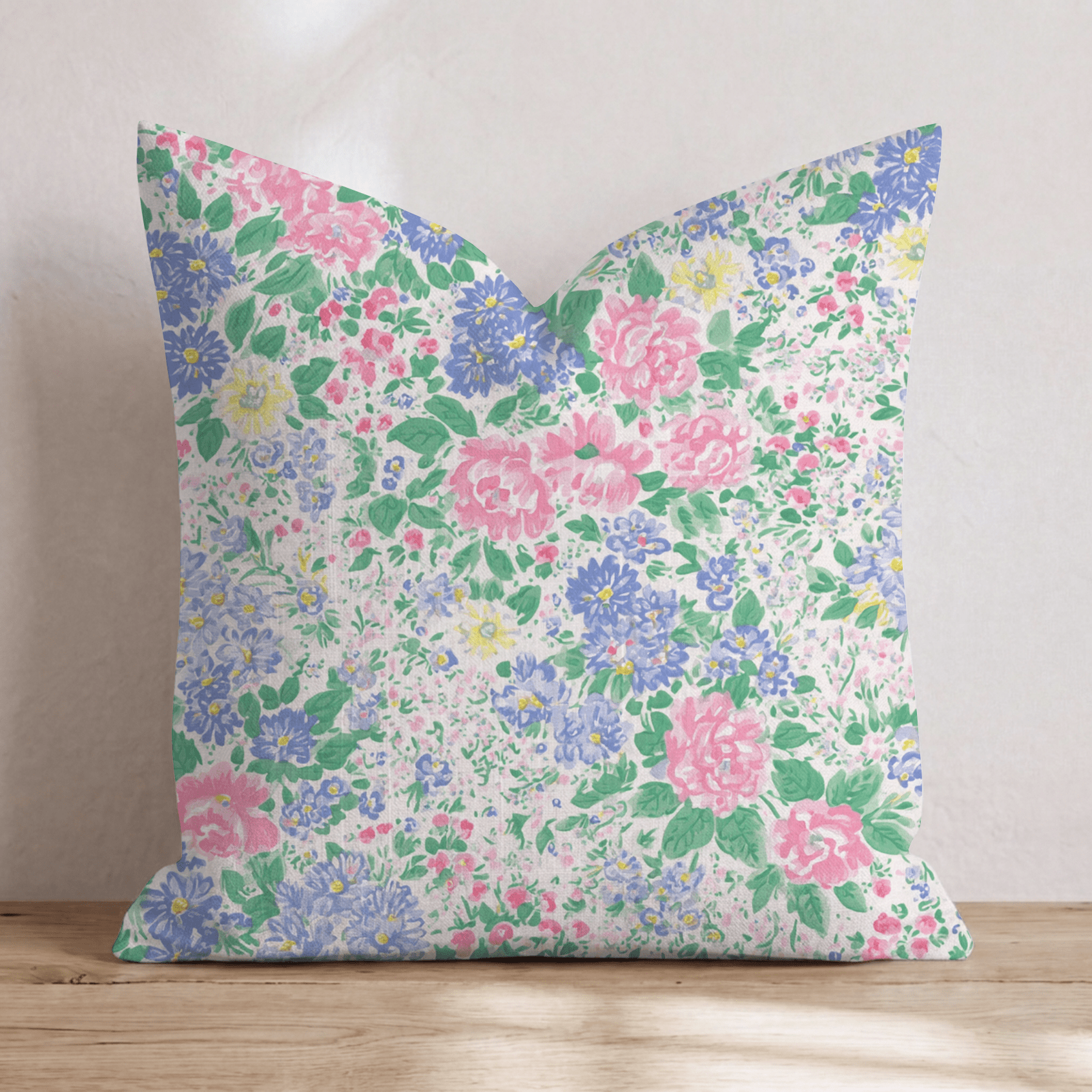 Vintage Florals Throw Pillow - Hillcroft Home