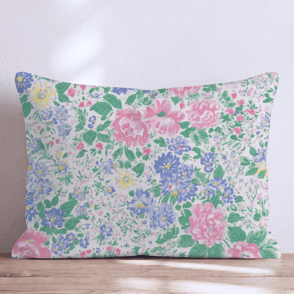 Vintage Florals Throw Pillow - Hillcroft Home