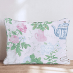 Vintage French Tea Throw Pillow - Hillcroft Home