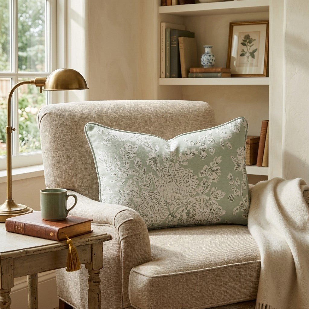 Vintage Garden Throw Pillow - Hillcroft Home