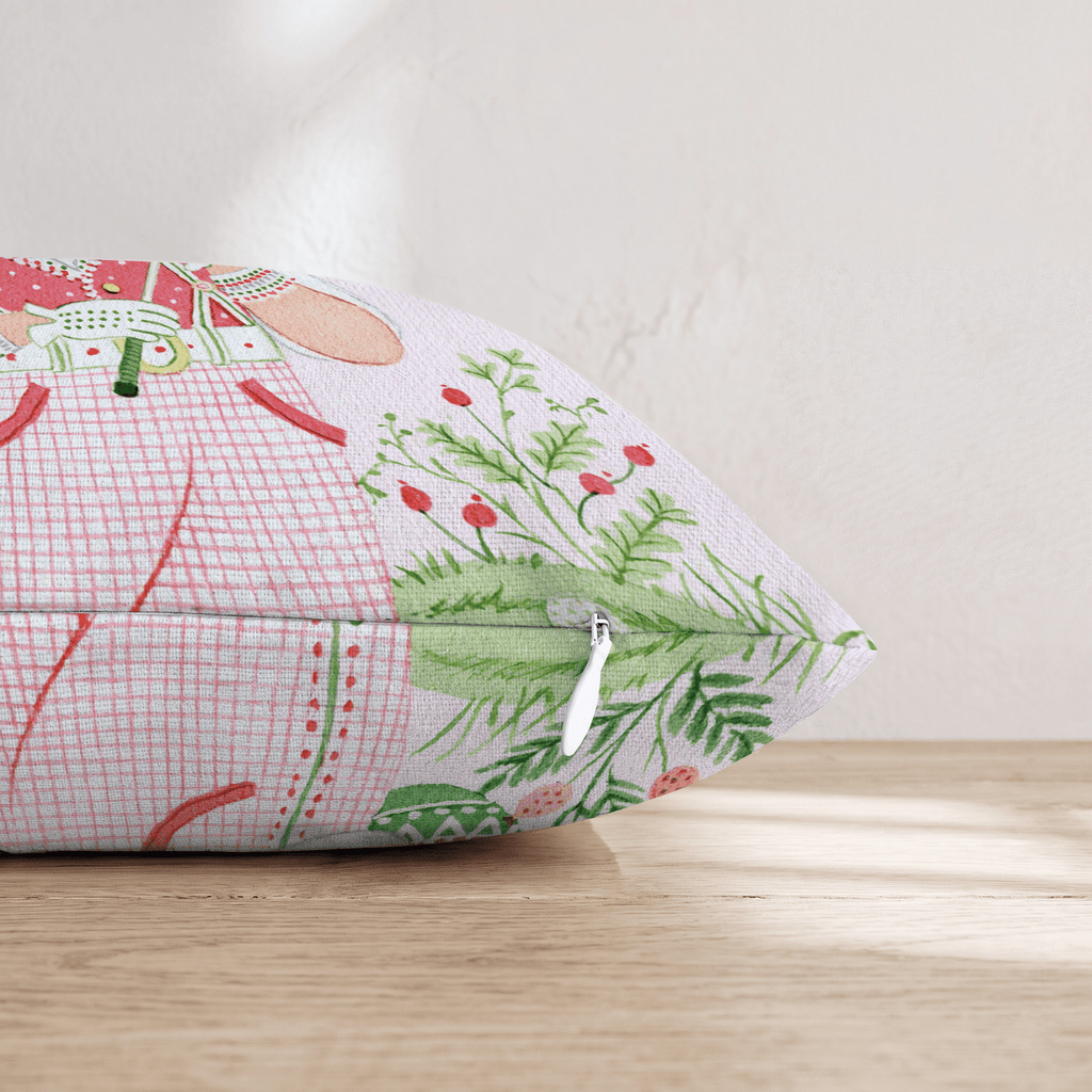 Vintage Golf Caddy Throw Pillow - Hillcroft Home