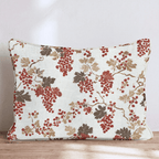 Vintage Grape Harvest Vine Throw Pillow - Hillcroft Home
