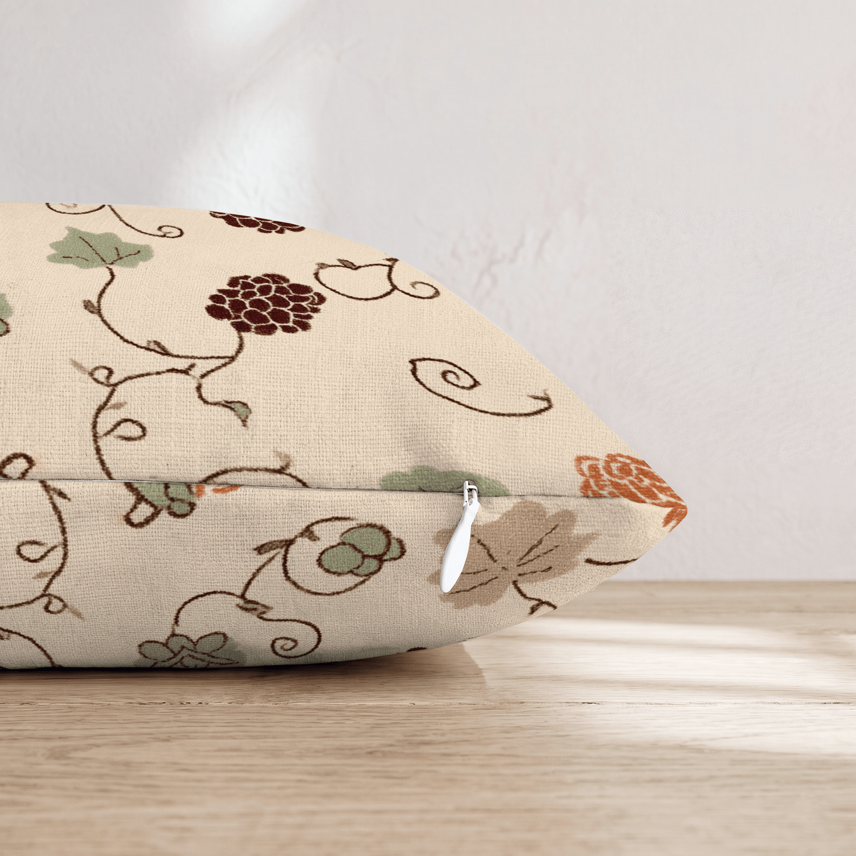 Vintage Grapevine Throw Pillow - Hillcroft Home
