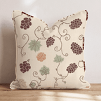 Vintage Grapevine Throw Pillow - Hillcroft Home