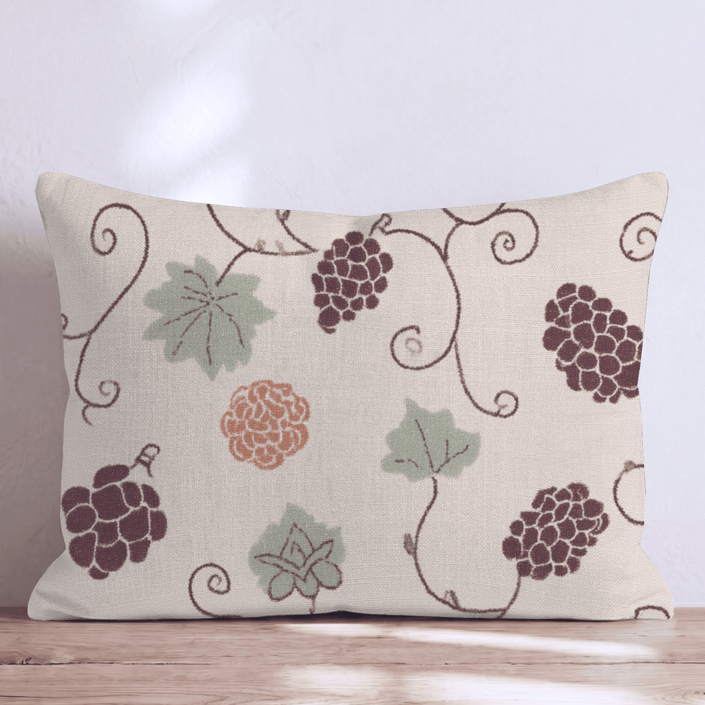 Vintage Grapevine Throw Pillow - Hillcroft Home