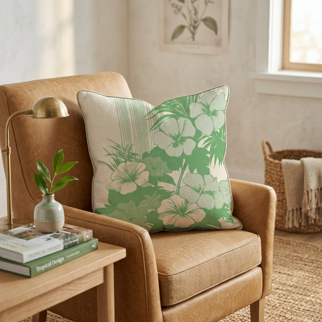 Vintage Hawaii Throw Pillow - Hillcroft Home