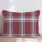 Vintage Holiday Plaid Throw Pillow - Hillcroft Home