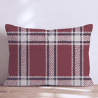 Vintage Holiday Plaid Throw Pillow - Hillcroft Home