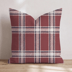 Vintage Holiday Plaid Throw Pillow - Hillcroft Home