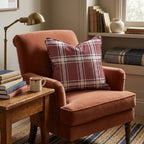 Vintage Holiday Plaid Throw Pillow - Hillcroft Home