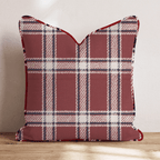 Vintage Holiday Plaid Throw Pillow - Hillcroft Home
