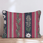 Vintage Jolly Stripes Throw Pillow - Hillcroft Home