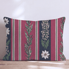 Vintage Jolly Stripes Throw Pillow - Hillcroft Home