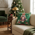 Vintage Nutcracker Guard Throw Pillow - Hillcroft Home
