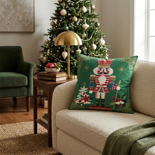 Vintage Nutcracker Guard Throw Pillow - Hillcroft Home