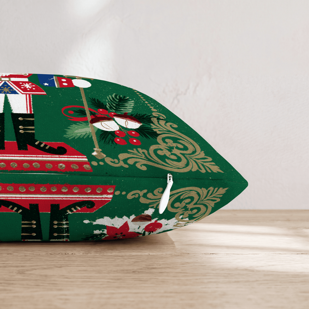 Vintage Nutcracker Guard Throw Pillow - Hillcroft Home