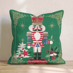 Vintage Nutcracker Guard Throw Pillow - Hillcroft Home