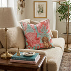 Vintage Parlor Dachshund Throw Pillow - Hillcroft Home