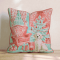 Vintage Parlor Golden Throw Pillow - Hillcroft Home