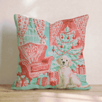 Vintage Parlor Golden Throw Pillow - Hillcroft Home