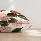 Vintage Pink Hydrangea Throw Pillow - Hillcroft Home