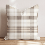 Vintage Plaid Throw Pillow - Hillcroft Home