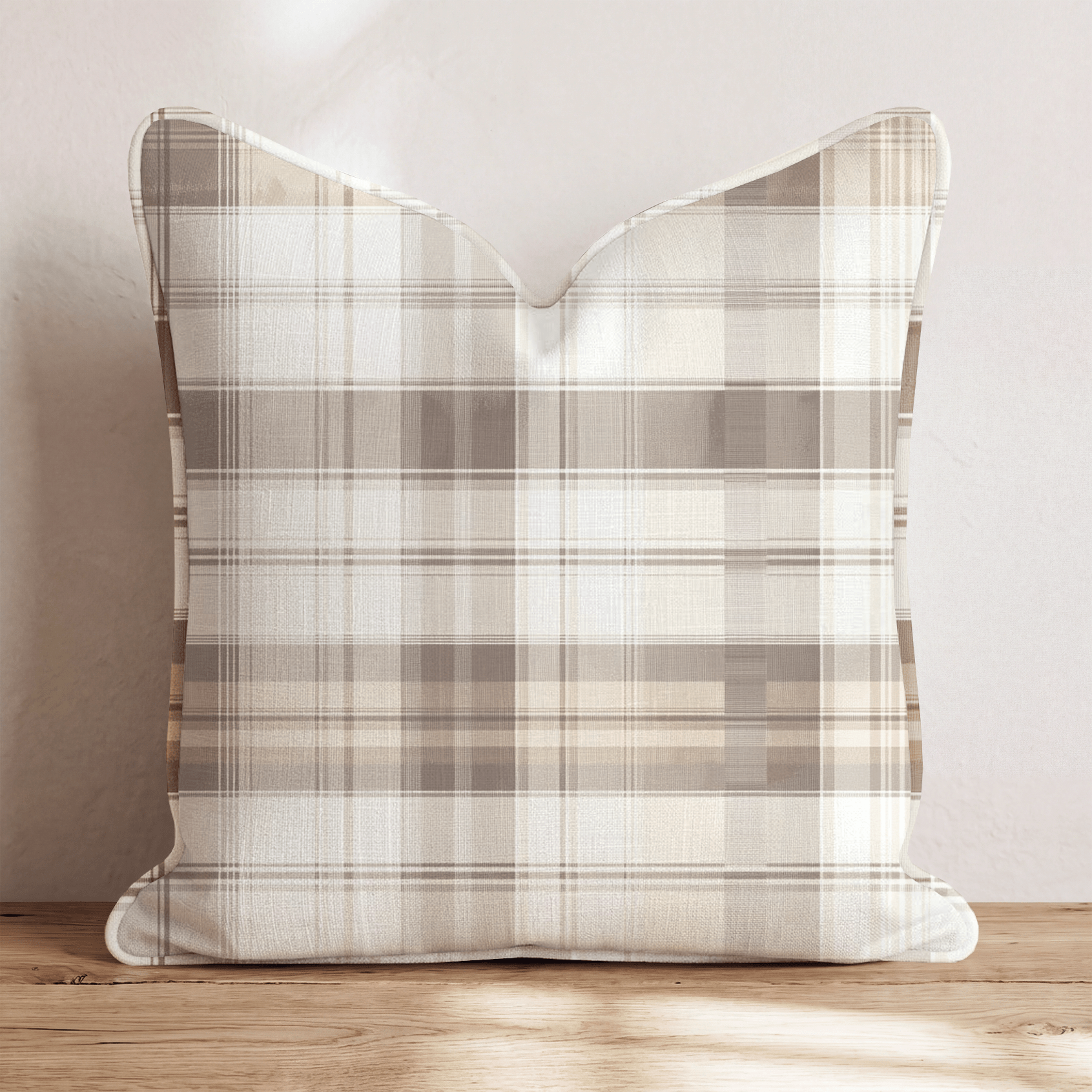 Vintage Plaid Throw Pillow - Hillcroft Home