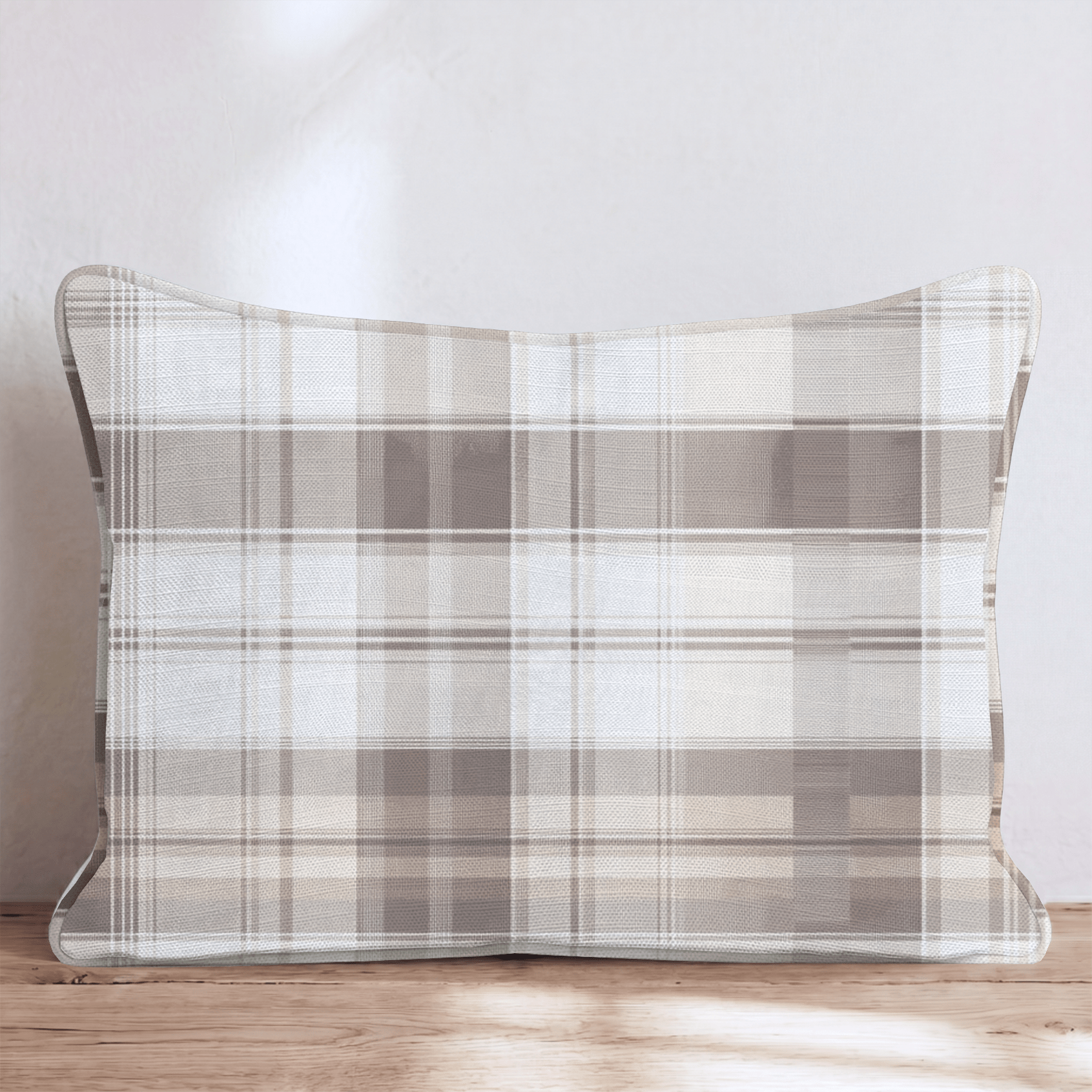 Vintage Plaid Throw Pillow - Hillcroft Home