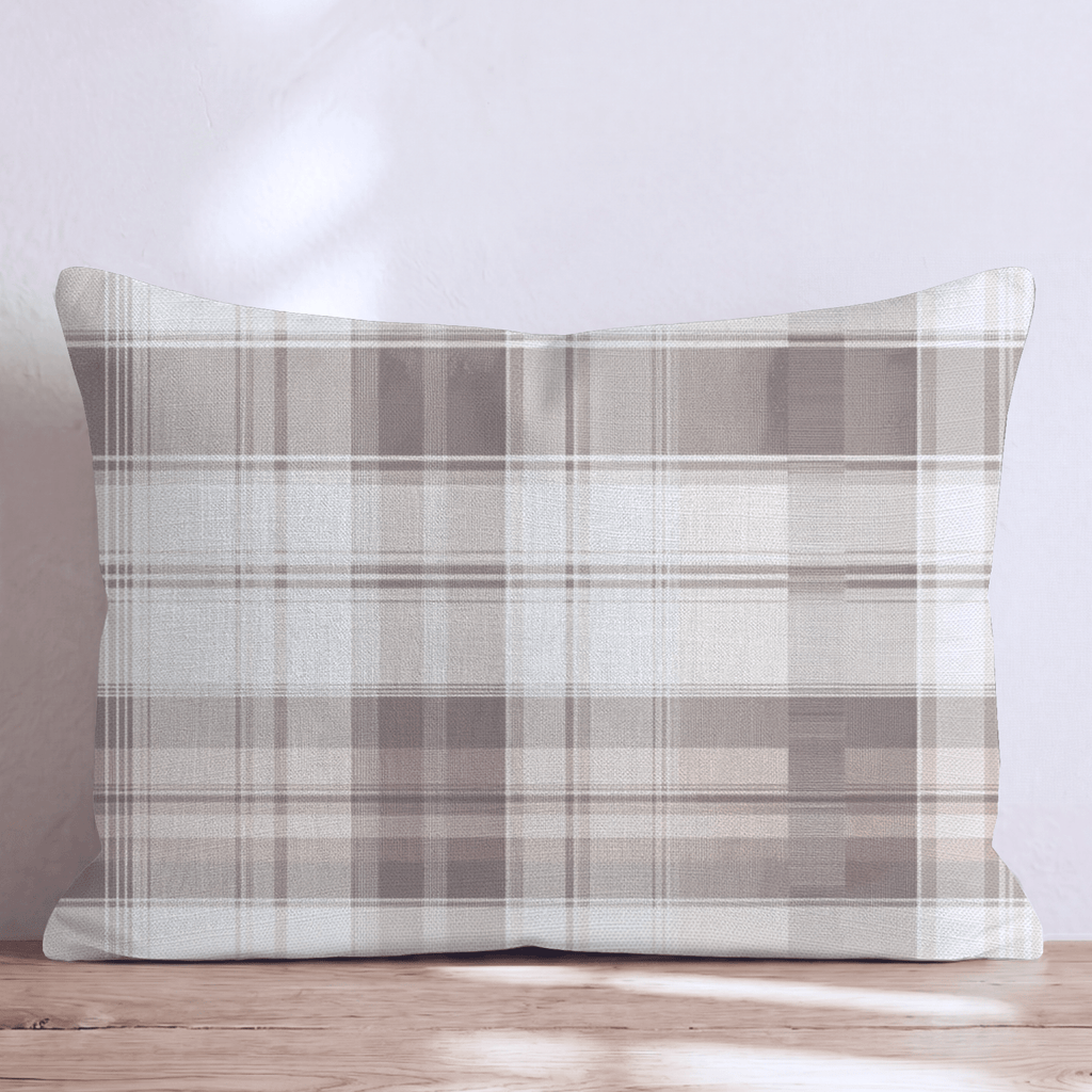 Vintage Plaid Throw Pillow - Hillcroft Home