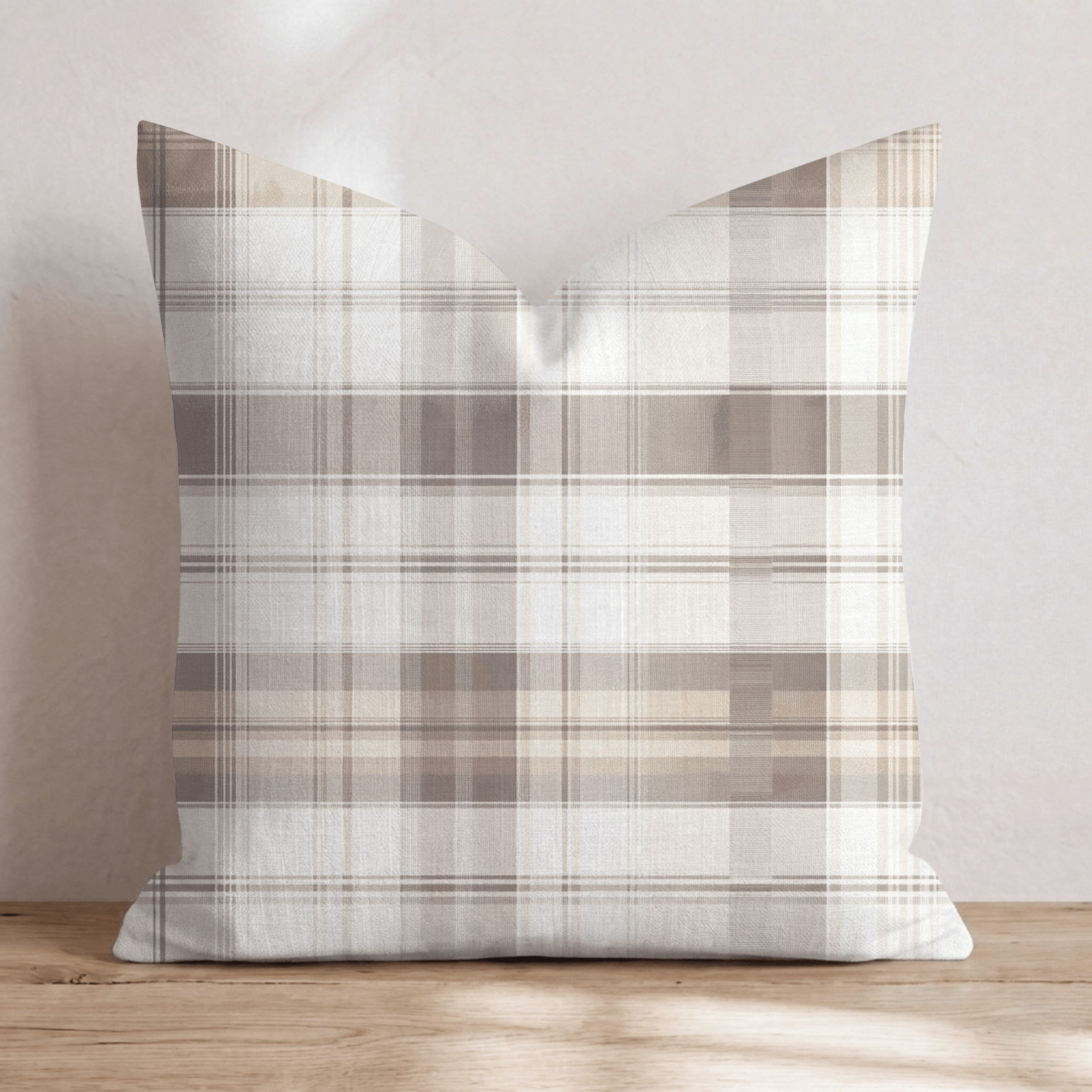 Vintage Plaid Throw Pillow - Hillcroft Home