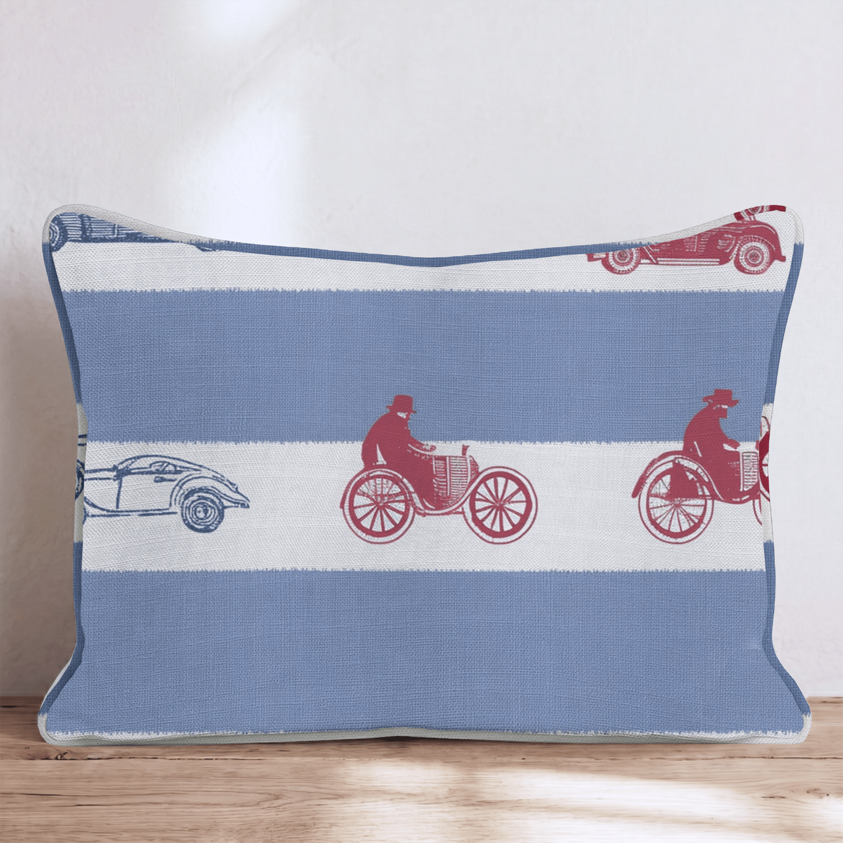 Vintage Rides Throw Pillow - Hillcroft Home