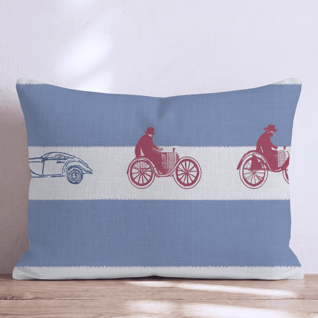 Vintage Rides Throw Pillow - Hillcroft Home
