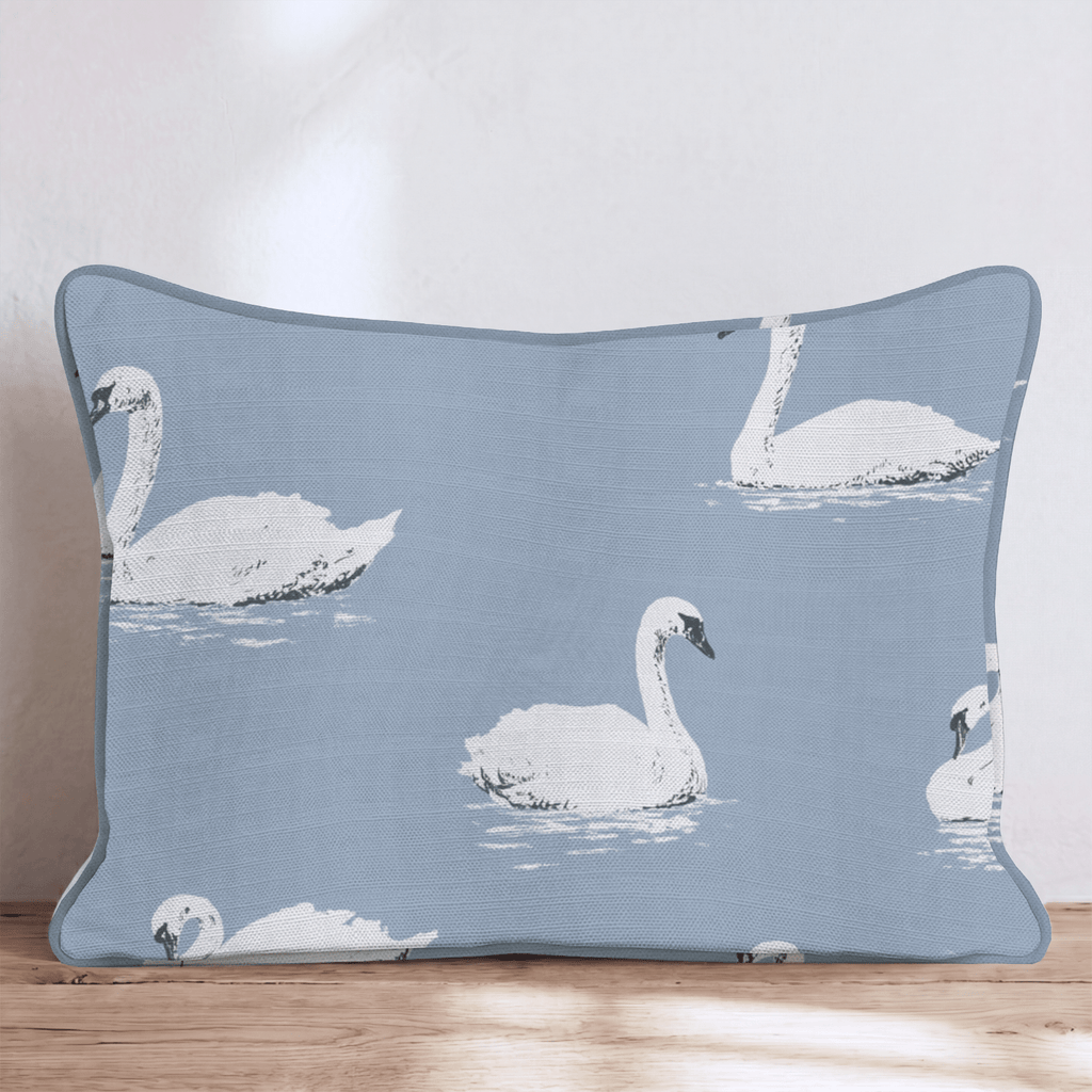 Vintage Swans Throw Pillow - Hillcroft Home