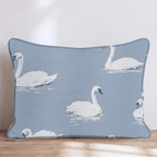 Vintage Swans Throw Pillow - Hillcroft Home
