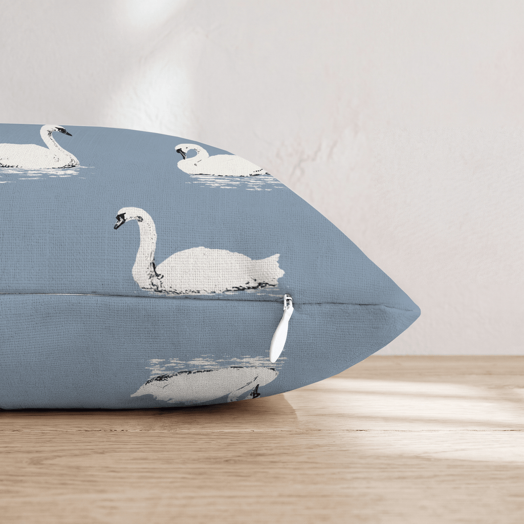 Vintage Swans Throw Pillow - Hillcroft Home
