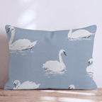 Vintage Swans Throw Pillow - Hillcroft Home
