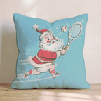 Vintage Tennis Smash Throw Pillow - Hillcroft Home