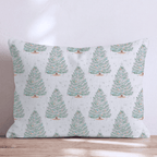 Vintage Tinsel Tree Throw Pillow throw pillow - Hillcroft Home