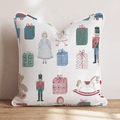 Vintage Toys & Presents Throw Pillow - Hillcroft Home