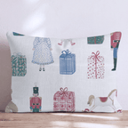 Vintage Toys & Presents Throw Pillow - Hillcroft Home