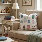 Vintage Toys & Presents Throw Pillow - Hillcroft Home