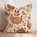 Vintage Turkey Botanicals Throw Pillow - Hillcroft Home