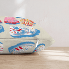 Vintage Varsity Throw Pillow - Hillcroft Home